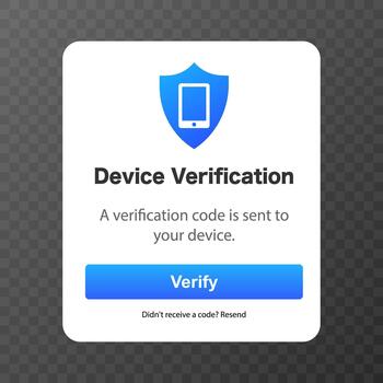 Device Code Verification. illustration. vector