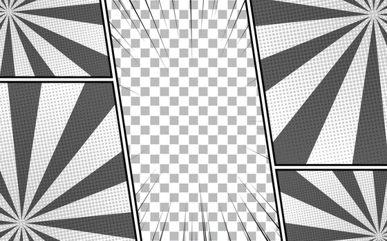 comic background frame vector