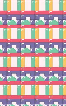 Rectanglebrick pattern block background vector