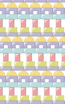 Rectangle bricks toy pattern block background vector