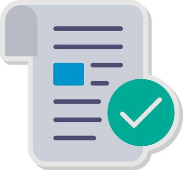 Validity Flat Shadow Design vector