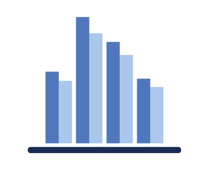 Bar Chart Data Visualization vector