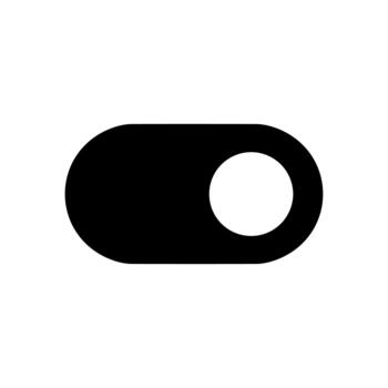 sencillo plano palanca cambiar botón control deslizante interfaz elemento vector