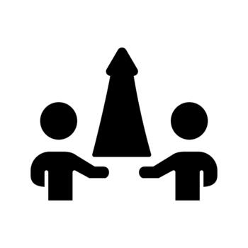 trabajo en equipo icono, trabajo en equipo , trabajo en equipo sólido diseño icono vector