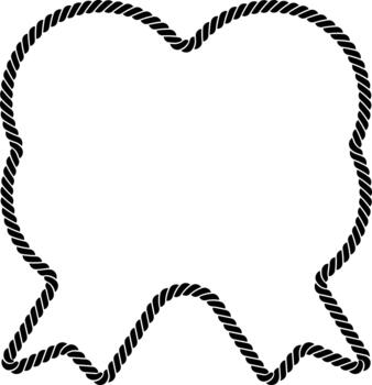 sólido cuerda arco marco vector