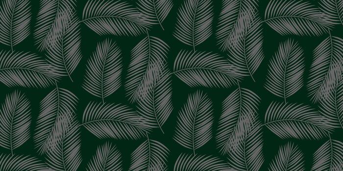 Tropical Palm Leaf Pattern Background vector