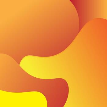 Abstract Orange Gradient Waves vector