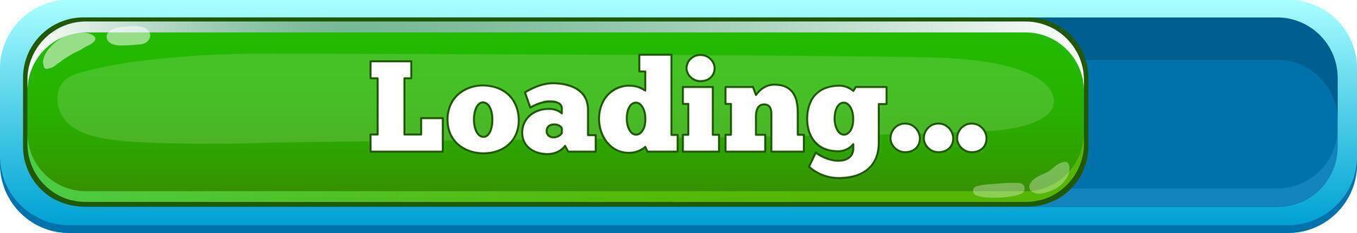 Loading progress bar with digital data processing indicator vector