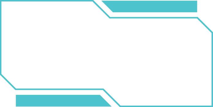 Futuristic Blue Interface Frame vector