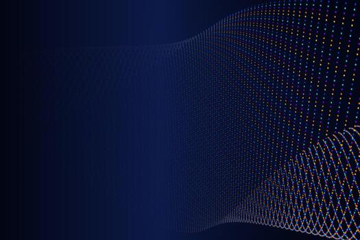 Colorful dots on a dark background vector