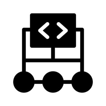 algoritmo matemático número gráfico salón de clases icono vector