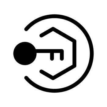 access enter identification secure code Icon vector