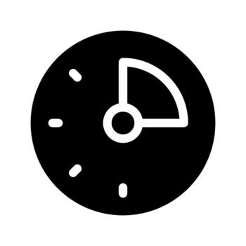 15 second second countdown clock timer Icon vector