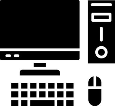 Computer Desktop Device workstation pc vector
