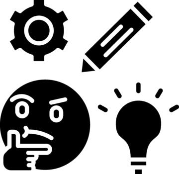 Design Thinking Process Creative Method vector