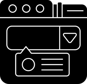 Drop Down Menu Selection List vector