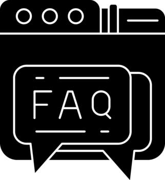 Faq Help Section Support FAQ vector