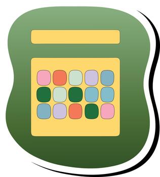 Data Grid Interface Panel. Admin Dashboard Control System vector