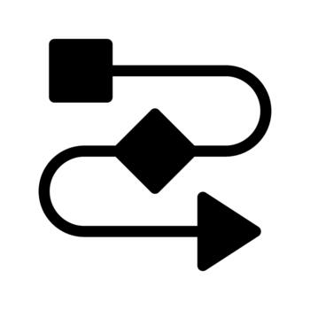 flujo de trabajo estrategia automatización computadora proceso icono vector