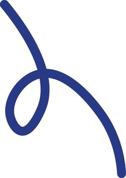 Scribble Loop Gesture Line vector