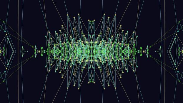 Digital Netzwerk Visualisierung Animation Schleife. video