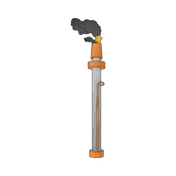 Flare Stack Illustration vector