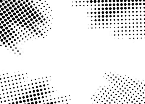 Abstract Halftone Dot Pattern Background vector