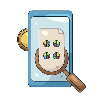 Mobile Data Analysis vector