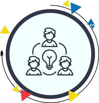 Collaboration Balanced Smooth User Interface Layout vector