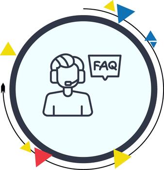 FAQ Section Balanced Sharp Digital Layout vector