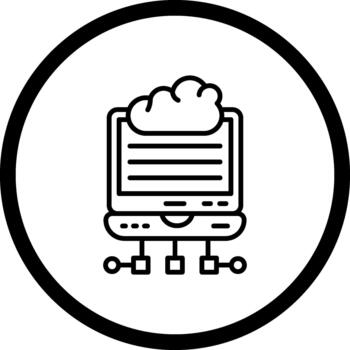 Cloud Edge Computing Elegant Clean Product Layout vector
