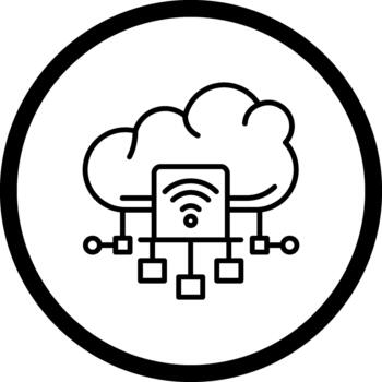 Cloud Data Stream Creative Modern Design vector