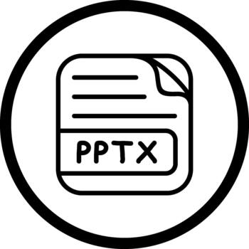 PPTX File Balanced User Interface Design vector