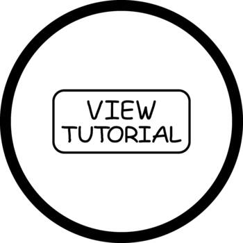 View Tutorial Slim Button Modern Stylish Layout vector