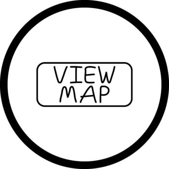 View Map Slim Button Creative Flat Web Design vector