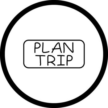 plan viaje Delgado botón único web interfaz diseño vector