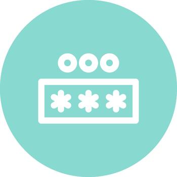 Pin Code Unique Balanced Flat Design Layout vector