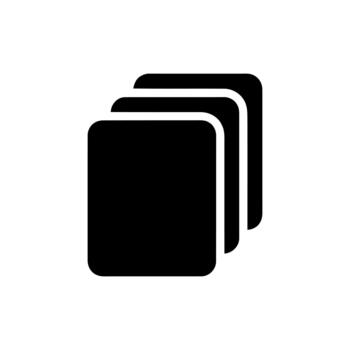 Document Stack Icon Illustrating Multiple Paper Files Data Concept vector