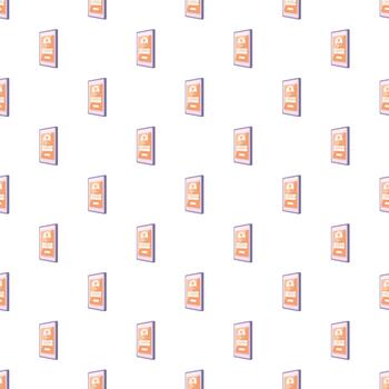 Mobile device login screen pattern for digital security vector