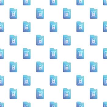 Data security folder lock repeating pattern vector