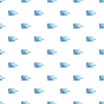 Laptop cloud data storage computing seamless pattern vector