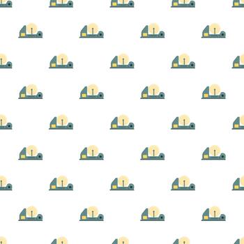 Industrial machine processing material seamless pattern background vector