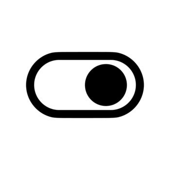 sencillo plano estilo palanca cambiar en posición gráfico usuario interfaz elemento vector