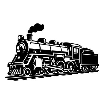 Steam Train Engine vector