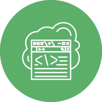 Cloud Coding High Resolution Strong Design vector