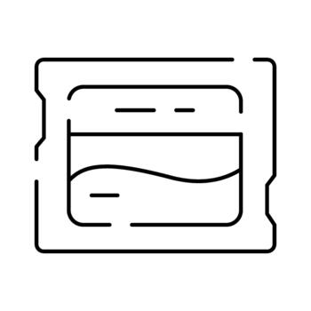 Computer processor microchip technology icon concept vector