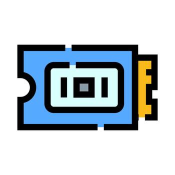 sólido estado conducir datos almacenamiento componente icono vector