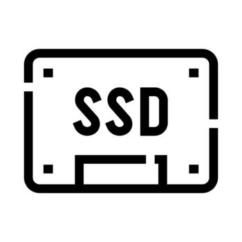 ssd icono representando sólido estado conducir tecnología vector