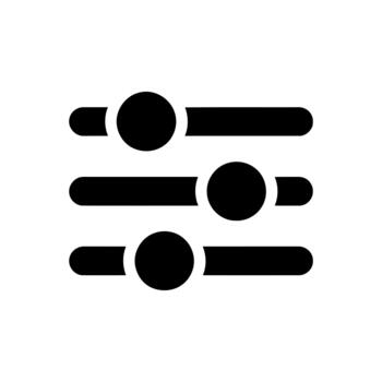 Sliders Digital Control Elements for Adjustment Settings Interface vector