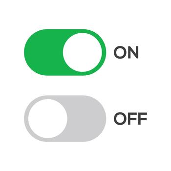 usuario interfaz palanca cambiar elementos con distinto texto indicadores vector